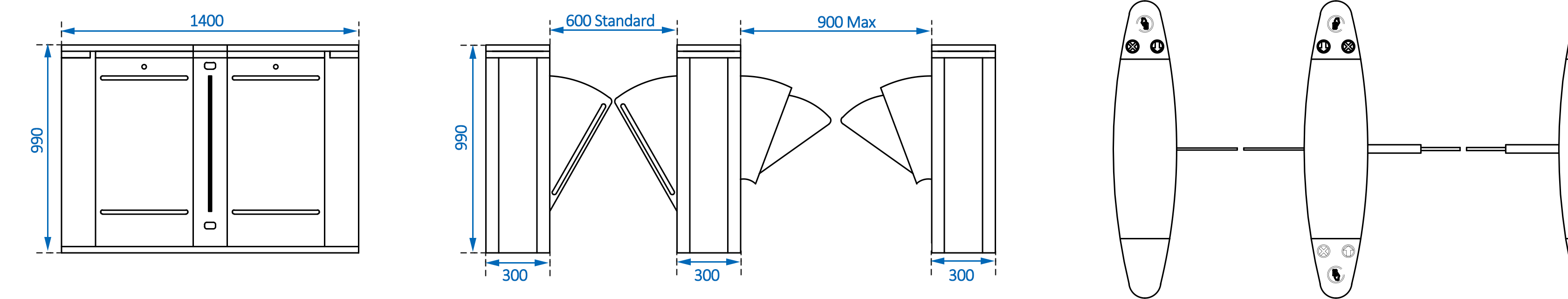 Flap Barrier Gate