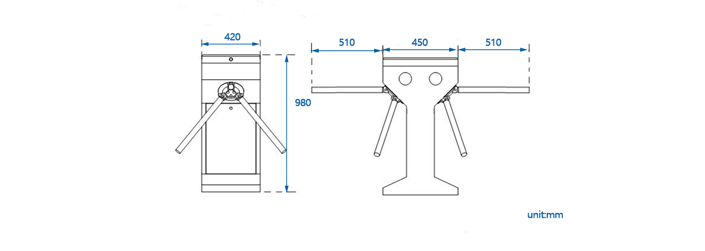 Stadium Turnstiles Tripod Turnstile