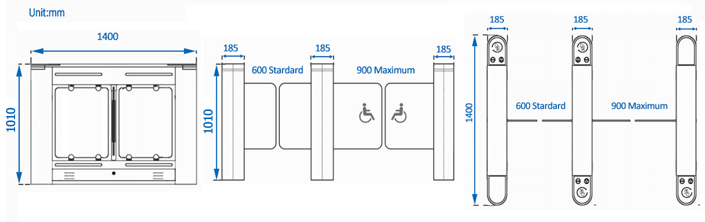 Optical Turnstiles dimension