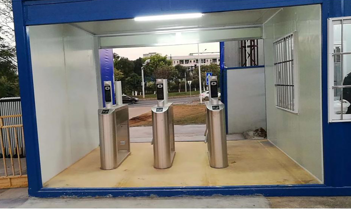 tripod turnstile for construction site security control