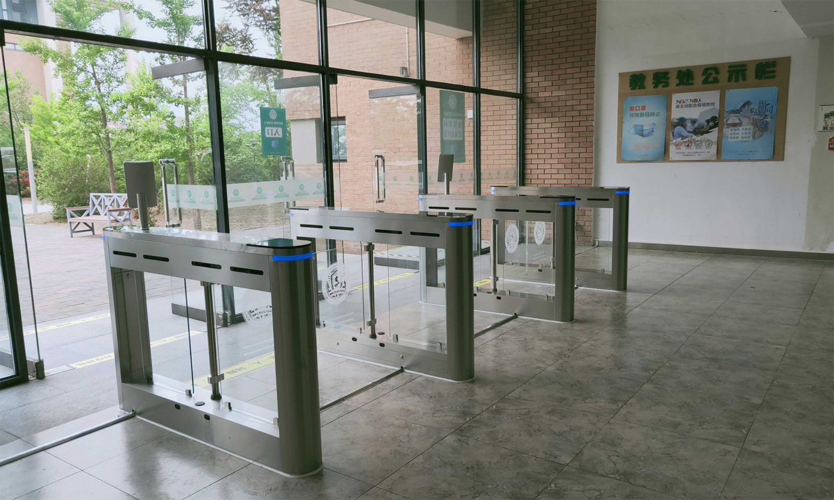 slime swing turnstile barrier for library