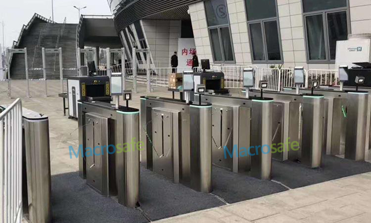 flap barrier gate for exhibition hall in india