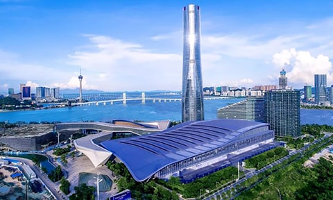 Optical flap gate-Zhuhai International Convention & Exhibition Center, China