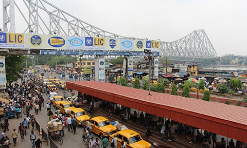 Flap barrier gates-Ferry station, India