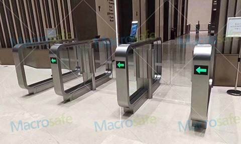 Components of pedestrian turnstile gate system