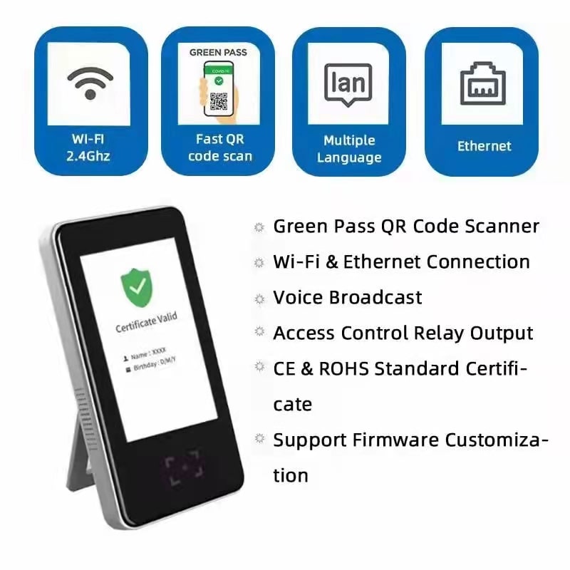 EU green pass code scanner