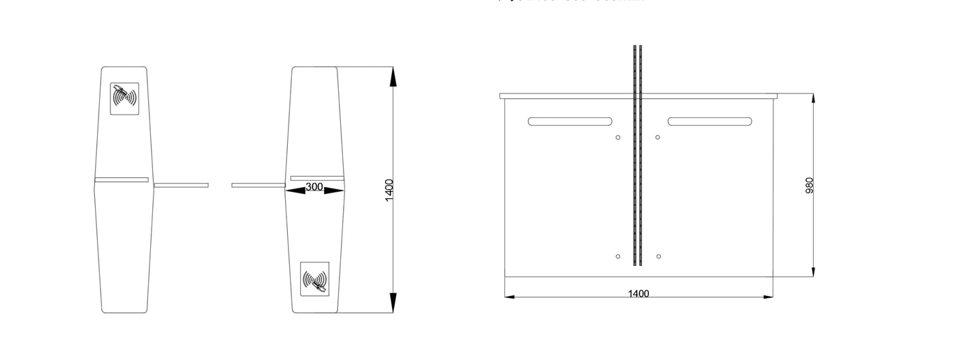 Lobby Turnstiles Dimension