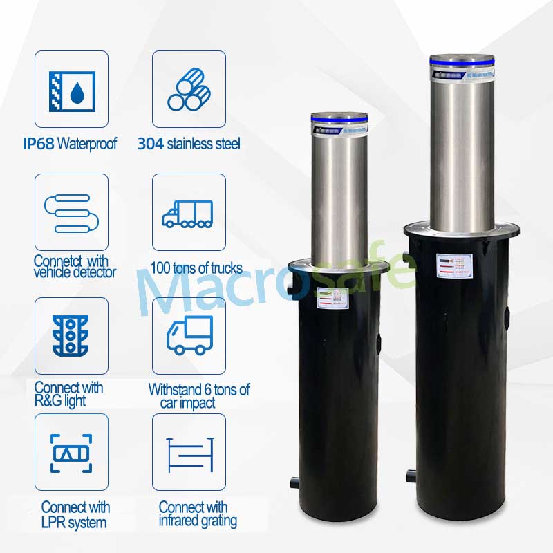 automatic retractable bollard