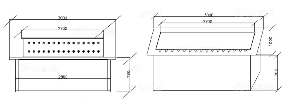 dimension of automatic road blocker