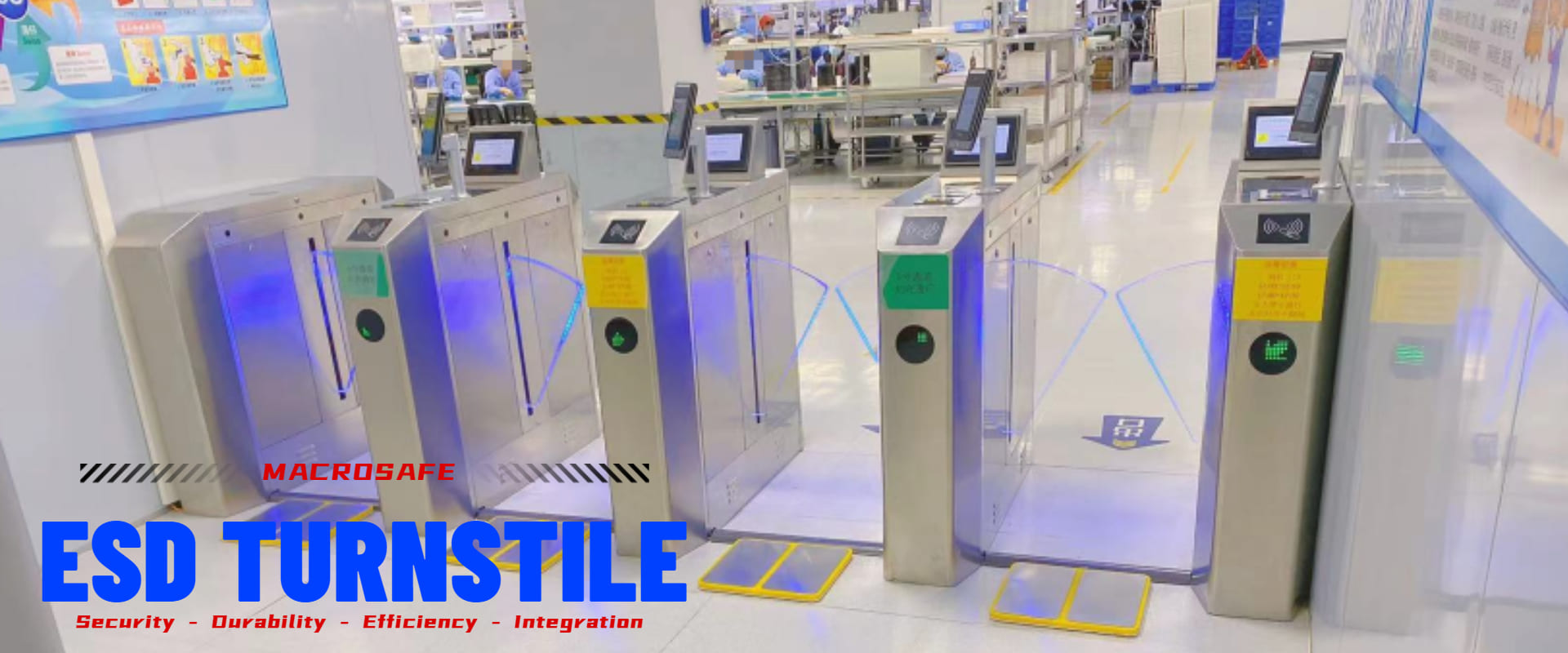 Reliable ESD turnstile gate system