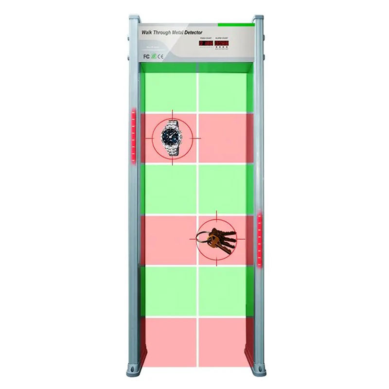18 zones walk through metal detector