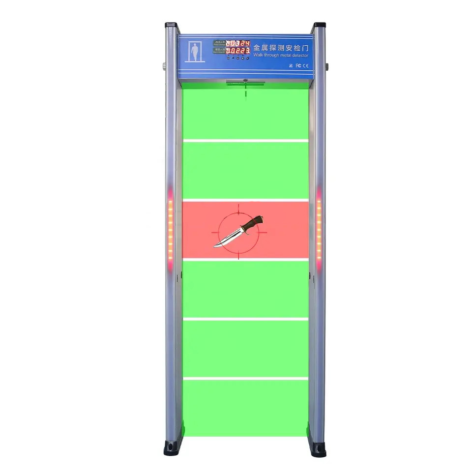 6 zones walk through metal detector